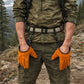 📢 -50% !! ⏰ Gants de Travail Extérieur en Cuir de Vache Épaissi – Résistants à l’Usure, à la Chaleur et à l’Abrasion – Boucle Magnétique – Orange/Noir 🧤