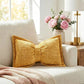 🦋 -50% ! 🎀 Coussin Décoratif en Chenille Forme Nœud Papillon – 30×50 cm – 9 Coloris – Housse + Garnissage Inclus – Pour Canapé, Lit et Coin Lecture 🛋️