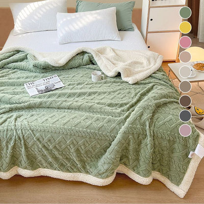 🧺🛋️ Couverture douce en cachemire – Épaisse, anti-boulochage, lavable en machine, la chaleur nuageuse qui transforme votre canapé en cocon douillet, hiver après hiver ❄️💛