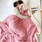 🧺🛋️ Couverture douce en cachemire – Épaisse, anti-boulochage, lavable en machine, la chaleur nuageuse qui transforme votre canapé en cocon douillet, hiver après hiver ❄️💛