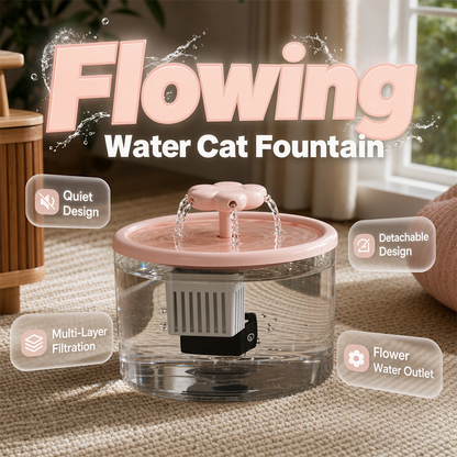 🐱 PROMO FLASH : 50% DE RÉDUCTION ! 💧 Fontaine à Eau Automatique pour Animaux – Filtration Multicouche & Ultra-Silencieuse – Capacité 1500ml 🐶