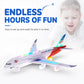 ✈️ PROMO FLASH : 50% DE RÉDUCTION ! 💡 Avion Jouet Électrique avec Sons & Lumières LED – Mouvement Omnidirectionnel Anti-Obstacle – Design Réaliste – Pour Enfants dès 3 Ans ✨