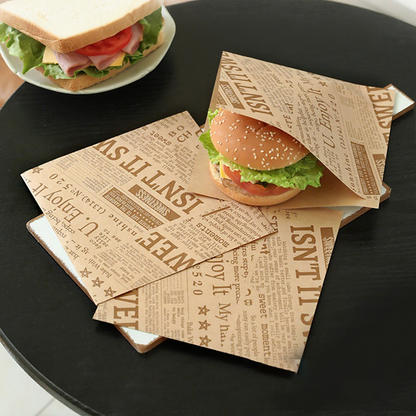 🎉 OFFRE LIMITÉE -50% ! 🥪 Sachets Anti-Graisse pour Sandwichs – Motifs Adorables, Revêtement PE & Compatible Micro-Ondes ✨