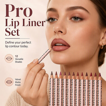 💄 PROMO FLASH : 50% DE RÉDUCTION ! ⏰ Coffret de 12 Crayons à Lèvres Mats – Finition Mate & Tenue Longue Durée – Nudes aux Rouges Intenses for Looks Polyvalents ✨