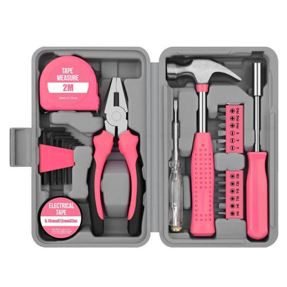 🔥 PROMO FLASH : 50% DE RÉDUCTION ! 🛠️ Kit d’Outils Ménagers Portable 24 Pièces – Coffret Inclus – Marteau, Tournevis, Pinces, Mètre Ruban & Embouts – Idéal Bricolage à Domicile 🏠