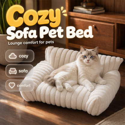 🐾 PROMO FLASH : 50% DE RÉDUCTION ! 🛋️ Canapé-Lit Douillet pour Animaux – Peluche Ultra-Douce & Bords Surélevés – Design Moderne – Confortable pour Chats et Chiens – Plusieurs Tailles et Couleurs 🐶