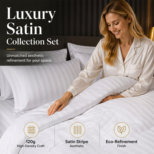 🛏️ PROMO FLASH : 50% DE RÉDUCTION ! 💎 Parure de Lit Style Hôtel Premium – Toucher Soyeux & Rayures Satinées – Tissu Haute Densité 120g – Finition Impeccable – Transformez Votre Chambre en Suite Cinq Étoiles 🌙