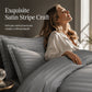 🛏️ PROMO FLASH : 50% DE RÉDUCTION ! 💎 Parure de Lit Style Hôtel Premium – Toucher Soyeux & Rayures Satinées – Tissu Haute Densité 120g – Finition Impeccable – Transformez Votre Chambre en Suite Cinq Étoiles 🌙