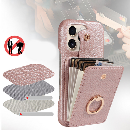 📱 PROMO FLASH : 50% DE RÉDUCTION ! 👜 Coque Portefeuille Bandoulière – Cuir PU Motif Litchi – Anti-RFID & Compartiment Accordéon for iPhone & Samsung 🎒