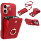 📱 PROMO FLASH : 50% DE RÉDUCTION ! 👜 Coque Portefeuille Bandoulière – Cuir PU Motif Litchi – Anti-RFID & Compartiment Accordéon for iPhone & Samsung 🎒