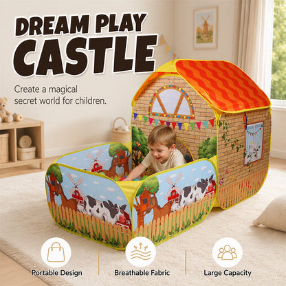 ⏳ PROMO FLASH : 50% DE RÉDUCTION ! ⛺ Tente Cabane Intérieure pour Enfants – Tissu Léger & Panneaux Filet – Espace de Jeu Imaginarif for Chambres & Salles de Jeux 🎪