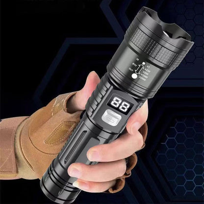 🔦 PROMO FLASH : 50% DE RÉDUCTION ! ⚡ Lampe de Poche LED Ultra-Lumineuse – ABS – Affichage Batterie & Charge Type-C for Camping & Urgences 🏕️