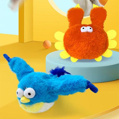 🐱 PROMO FLASH : 50% DE RÉDUCTION ! 🧸 Jouet Interactif Électrique pour Chat – Peluche en Mouvement – Sons Réalistes & Poche Herbe à Chat for Divertissement Félin 🎮