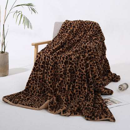 🐆 PROMO FLASH : 50% DE RÉDUCTION ! 🛋️ Plaid Imprimé Léopard Douillet – Polyester – Ultra-Doux & Chaud for Canapé & Lit 🧶