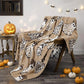 Plaid Douillet Imprimé 🎃 PROMO FLASH : 50% DE RÉDUCTION ! 👻 Plaid Douillet Halloween – Mélange Flanelle – Imprimé Fantômes & Anti-Boulochage for Canapé & Lit 🛋️d'Halloween