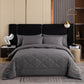 📢 PROMO FLASH : 50% DE RÉDUCTION ! Parure de Couette Matelassée 3 Pièces – Microfibre Brossée & Matelassage en Losanges for Confort Toutes Saisons 🛏️✨