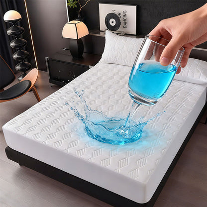 🛏️ PROMO FLASH : 50% DE RÉDUCTION ! 💧 Protège-Matelas Imperméable – Tissu Mélangé – Matelassé & Respirant for Sommeil Hygiénique ✨