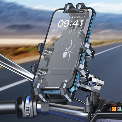 🏍️ PROMO FLASH : 50% DE RÉDUCTION ! 📱 Support Téléphone Moto – Alliage d'Aluminium & Antichoc for Guidon – Fixation 8 Points & Réglable 🔩