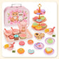 🍵 PROMO FLASH : 50% DE RÉDUCTION ! 🦄 Set de Théière Jouet – PP/PS – 17 Pièces Portable for Enfant dès 3 Ans – Jeu d'Imagination & Goûter 🎀