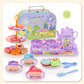 🍵 PROMO FLASH : 50% DE RÉDUCTION ! 🦄 Set de Théière Jouet – PP/PS – 17 Pièces Portable for Enfant dès 3 Ans – Jeu d'Imagination & Goûter 🎀