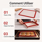 🧑‍🍳 PROMO FLASH : 50% DE RÉDUCTION ! 🥧 Tapis de Cuisson en Silicone – Alimentaire & Antiadhésif for Pâtisserie & Rôtissage – Résiste à 230°C 🔥