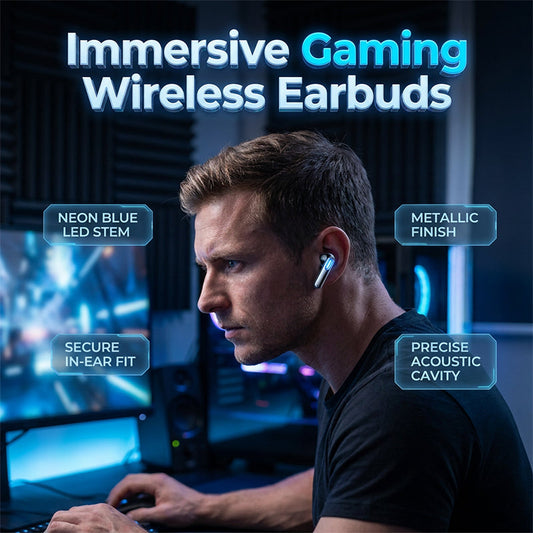🎮 PROMO FLASH : 50% DE RÉDUCTION ! 🎧 Écouteurs Gaming Sans Fil – PC+ABS – RGB & Faible Latence & Son HD for Jeu & Sport – 4 Couleurs 🎚️