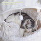 🐱 PROMO FLASH : 50% DE RÉDUCTION ! ✨ Corbeille-Berceau Semi-Fermée pour Chat – Mousse Mémoire & Design Détachable – Tissu Doux for Confort Toutes Saisons 🛏️