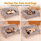 🐾 PROMO FLASH : 50% DE RÉDUCTION ! ✨ Lit Surélevé en Bois pour Animaux – Cadre Naturel & Coussin Peluche Ultra-Doux – Lavable en Machine for Confort Toutes Saisons 🛌