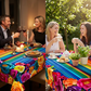 🌸 PROMO FLASH : 50% DE RÉDUCTION ! Nappe Imperméable à Motif Floral – Polyester & Impression HD – Ronde & Rectangulaire – Multi-Tailles for Repas & Fêtes ✨