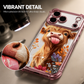 📱 PROMO FLASH : 50% DE RÉDUCTION ! 🎨 Coque de Téléphone Artistique Protective – PC & Impression HD – Motif Highland Cow for Style Urbain Durable ✨