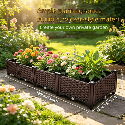 🌱 PROMO FLASH : ÉCONOMISEZ 50% ! 🥬 Bac de Plantation Multifonctionnel – Auto-Arrosage & PP Renforcé – 30×30×20 cm for Légumes & Herbes ✨