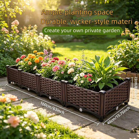 🌱 PROMO FLASH : ÉCONOMISEZ 50% ! 🥬 Bac de Plantation Multifonctionnel – Auto-Arrosage & PP Renforcé – 30×30×20 cm for Légumes & Herbes ✨