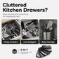 🔪 PROMO FLASH : 50% DE RÉDUCTION ! Kit d'Ustensiles de Cuisine 6-en-1 Empilables – Acier Inoxydable 430 & Design Gain de Place – 12,9 cm for Cuisine Moderne ✨