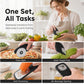 🔪 PROMO FLASH : 50% DE RÉDUCTION ! Kit d'Ustensiles de Cuisine 6-en-1 Empilables – Acier Inoxydable 430 & Design Gain de Place – 12,9 cm for Cuisine Moderne ✨
