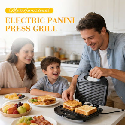 🥪 PROMO FLASH : 50% DE RÉDUCTION ! 🔥 Gril à Panini Électrique Multifonction – 750W Double Face & Revêtement Antiadhésif – Compact 21,7 cm for Petit-Déjeuner Rapide ✨