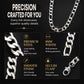 📿 PROMO FLASH : 50% DE RÉDUCTION ! Collier Chaîne en Acier Inoxydable Ton Argent – 8 mm & Finition Polie – Hypoallergénique for Homme Audacieux ✨