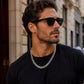 📿 PROMO FLASH : 50% DE RÉDUCTION ! Collier Chaîne en Acier Inoxydable Ton Argent – 8 mm & Finition Polie – Hypoallergénique for Homme Audacieux ✨
