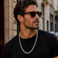 📿 PROMO FLASH : 50% DE RÉDUCTION ! Collier Chaîne en Acier Inoxydable Ton Argent – 8 mm & Finition Polie – Hypoallergénique for Homme Audacieux ✨