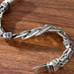 💿 PROMO FLASH : 50% DE RÉDUCTION ! 🕉️ Bracelet Mantra Rétro pour Homme – Six Syllabes Gravées & Finition Argent Vintage – Double Chaîne, 18–22 cm for Style Spirituel ✨
