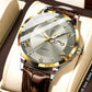 ⌚ PROMO FLASH : 50% DE RÉDUCTION ! Montre Quartz Classique pour Homme – Affichage Jour-Date & Chiffres Romains – Cadran 42 mm for Style Quotidien Élégant ✨