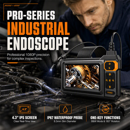 🔍 PROMO FLASH : 50% DE RÉDUCTION ! 📺 Endoscope d'Inspection HD – 1080P & Écran IPS 4,3'' – Sonde 8,5 mm IP67 for Diagnostic Industriel ✨