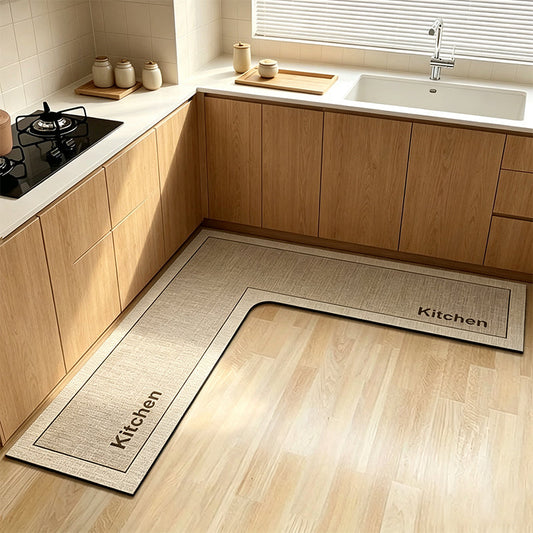 📐💧 PROMO FLASH : 50% DE RÉDUCTION ! Tapis de Cuisine d’Angle en L en Diatomite – Antidérapant, Absorbant Eau & Huile, Séchage Rapide for un Sol de Cuisine Toujours Propre et Sec ✨