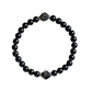 📿 PROMO FLASH : 50% DE RÉDUCTION ! Bracelet en Obsidienne Naturelle – Perles Polyédriques & Séparateurs Dorés, Élastique – 18 cm for Protection Énergétique ✨