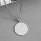 🪙 PROMO FLASH : 50% DE RÉDUCTION ! Collier Pendentif Calligraphie Arabe – Gravure « Allah », Acier Inoxydable & Chaîne Réglable 51–60 cm for Foi Quotidienne ✨
