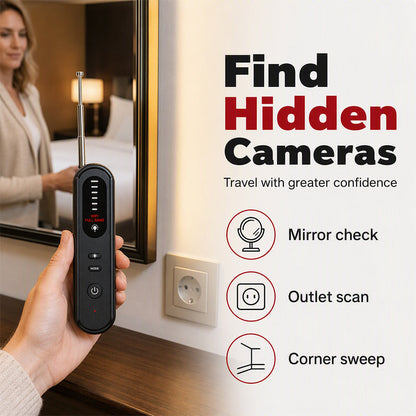 🕵️ PROMO FLASH : 50% DE RÉDUCTION ! Détecteur Anti-Espion Portable – Caméras Cachées & GPS, Bande 100 MHz – 2,7 GHz & Sensibilité 6 Niveaux for Vie Privée Sécurisée ✨