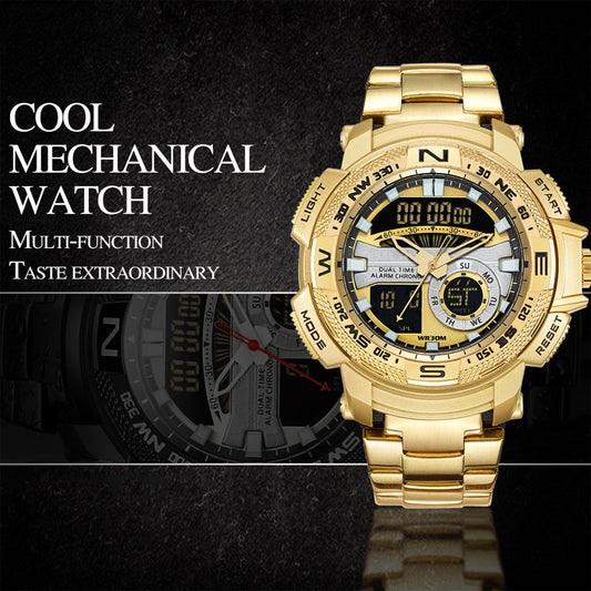 ⌚ PROMO FLASH : 50% DE RÉDUCTION ! Montre Sport Double Affichage Homme – Analogique-Numérique, Boîtier Alliage & Résistance à l'Eau 3ATM for Style et Précision ✨