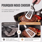 🍳 PROMO FLASH : 50% DE RÉDUCTION ! Pince-Spatule 2 en 1 en Acier Inoxydable – Égouttage d'Huile, Verrouillage Coulissant & Manche Anti-Fatigue for Cuisine Précise ✨