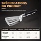🍳 PROMO FLASH : 50% DE RÉDUCTION ! Pince-Spatule 2 en 1 en Acier Inoxydable – Égouttage d'Huile, Verrouillage Coulissant & Manche Anti-Fatigue for Cuisine Précise ✨