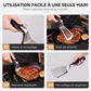 🍳 PROMO FLASH : 50% DE RÉDUCTION ! Pince-Spatule 2 en 1 en Acier Inoxydable – Égouttage d'Huile, Verrouillage Coulissant & Manche Anti-Fatigue for Cuisine Précise ✨