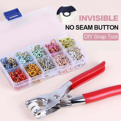 🧵 PROMO LIMITÉE 50% DE RÉDUCTION ! ✨ Kit boutons pression DIY – Coloré, Solide, Polyvalent 🍂